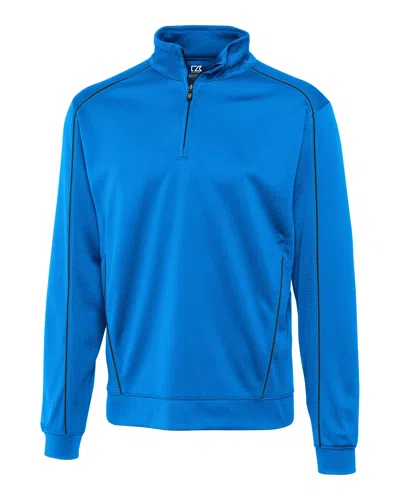 Cutter & Buck Big & Tall Drytec Edge Half Zip In Blue