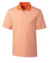 Cutter & Buck Forge Drytec Stripe Performance Polo In Red