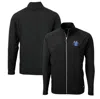 CUTTER & BUCK CUTTER & BUCK BLACK AIR FORCE FALCONS ADAPT ECO KNIT HYBRID RECYCLED FULL-ZIP JACKET
