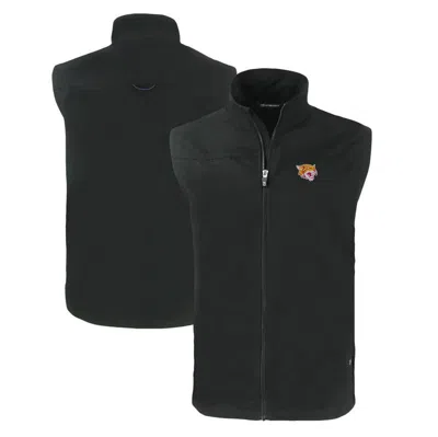 Cutter & Buck Black Bethune-cookman Wildcats Charter Eco Recycled Full-zip Vest