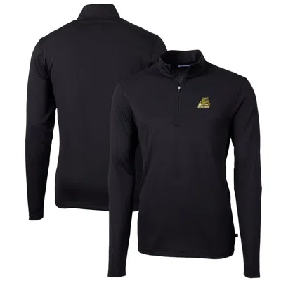 Cutter & Buck Black Bryant Bulldogs Big & Tall Virtue Eco Pique Recycled Quarter-zip Pullover Top