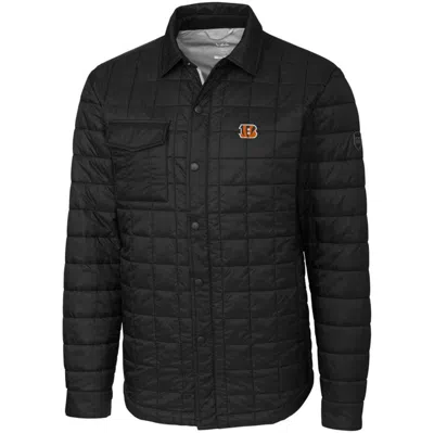 Cutter & Buck Black Cincinnati Bengals Rainier Shirt Jacket