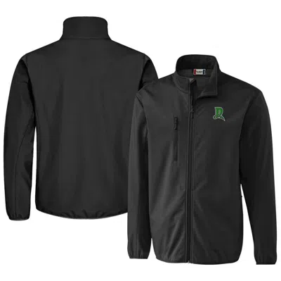 Cutter & Buck Black Dayton Dragons Clique Trail Eco Stretch Softshell Full-zip Jacket