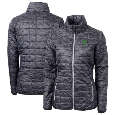 Cutter & Buck Black Dayton Dragons Rainier Primaloft Eco Insulated Camo Full-zip Puffer Jacket