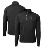 CUTTER & BUCK CUTTER & BUCK BLACK INDIANAPOLIS COLTS ADAPT ECO KNIT HYBRID RECYCLED QUARTER-ZIP THROWBACK PULLOVER