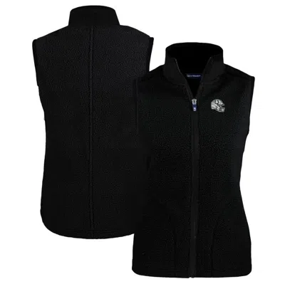Cutter & Buck Black Indianapolis Colts Helmet Logo Cascade Eco Sherpa Fleece Full-zip Vest