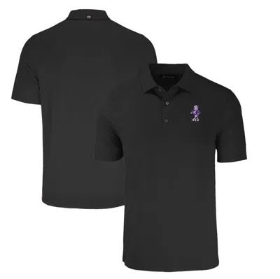 Cutter & Buck Black Kansas State Wildcats Big & Tall Forge Eco Stretch Recycled Polo