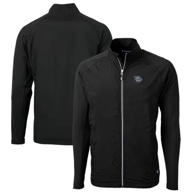 Cutter & Buck Black Lehigh Valley Ironpigs Adapt Eco Knit Hybrid Recycled Full-zip Jacket