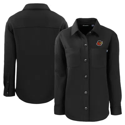 Cutter & Buck Black Rochester Red Wings Roam Eco Knit Shirt Jacket