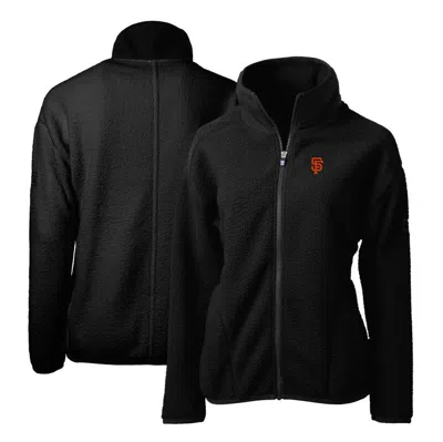 Cutter & Buck Black San Francisco Giants Cascade Eco Sherpa Fleece Full-zip Jacket