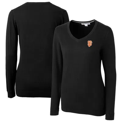Cutter & Buck Black San Francisco Giants City Connect Lakemont Tri-blend Pullover Sweater