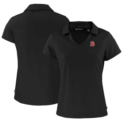 Cutter & Buck Black Tampa Bay Buccaneers Throwback Daybreak Eco Recycled V-neck Polo