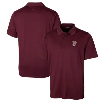 Cutter & Buck Burgundy Mississippi State Bulldogs Forge Stretch Polo