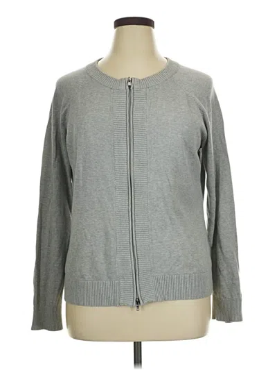 Pre-owned Cutter & Buck Cardigan Sweater In Gray