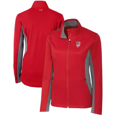 Cutter & Buck Cardinal San Francisco Giants Americana Logo Navigate Softshell Full-zip Jacket