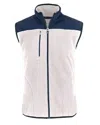 Cutter & Buck Cascade Eco Fleece Mens Vest In White