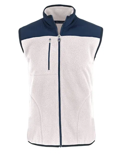Cutter & Buck Cascade Eco Fleece Mens Vest In White