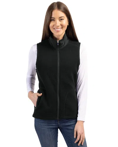Cutter & Buck Cascade Eco Fleece Womens Vest In Black