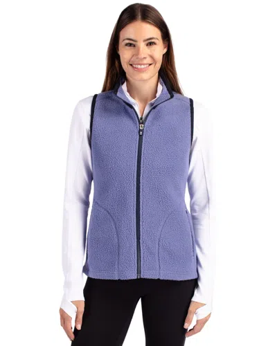Cutter & Buck Cascade Eco Fleece Womens Vest In Blue
