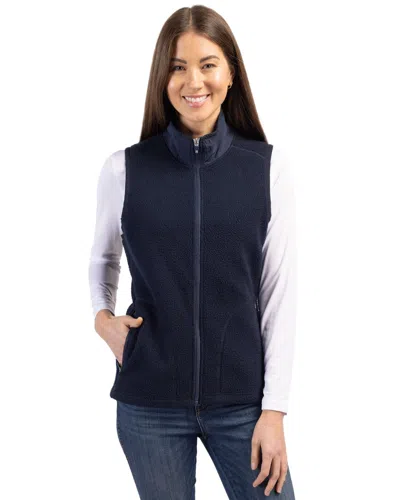Cutter & Buck Cascade Eco Fleece Womens Vest In Blue