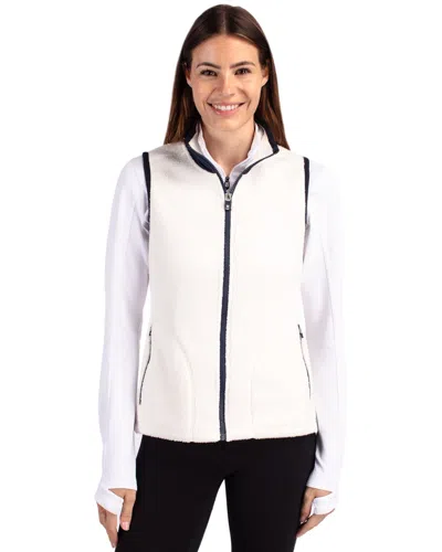 Cutter & Buck Cascade Eco Fleece Womens Vest In White