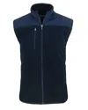 Cutter & Buck Cascade Eco Sherpa Mens Big And Tall Fleece Vest In Blue