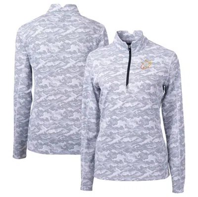 Cutter & Buck Charcoal Houston Astros City Connect Traverse Camo Stretch Quarter-zip Pullover Top