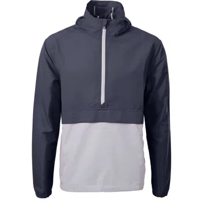 Cutter & Buck Charter Anorak Jacket In Navy Blue/polished