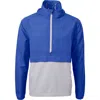 Cutter & Buck Charter Anorak Jacket In Tour Blue/polished