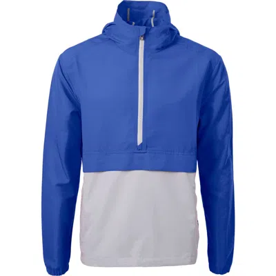 Cutter & Buck Charter Anorak Jacket In Tour Blue/polished