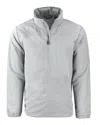 Cutter & Buck Charter Eco Recycled Mens Full-zip Jacket In Gray