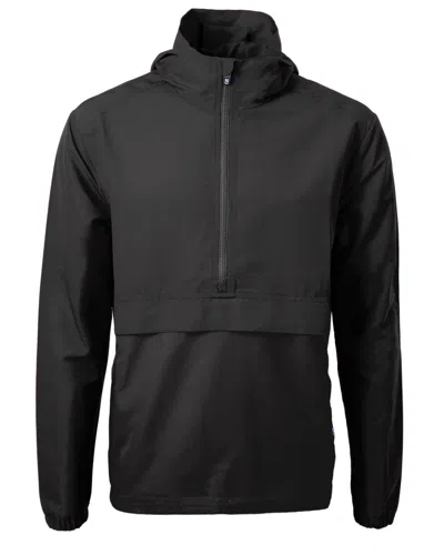 Cutter & Buck Charter Eco Recycled Mens Anorak Jacket In Black