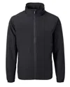 Cutter & Buck Charter Eco Recycled Mens Full-zip Jacket In Black