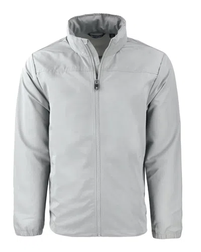 Cutter & Buck Charter Eco Recycled Mens Full-zip Jacket In Gray