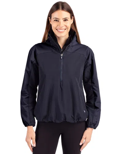Cutter & Buck Charter Eco Recycled Womens Anorak Jacket In Blue