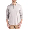Cutter & Buck Coastline Epic Comfort Long Sleeve Polo In Concrete