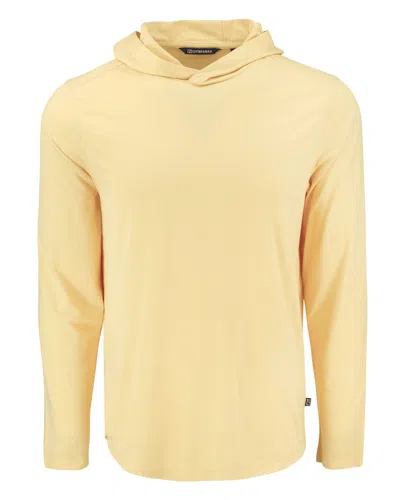 Cutter & Buck Coastline Epic Comfort Recycled Mens Hooded Shirt In Sand