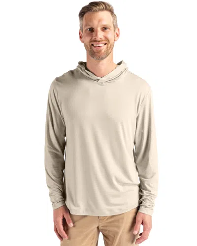 Cutter & Buck Coastline Epic Comfort Recycled Mens Hooded Shirt In Gold