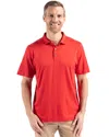 Cutter & Buck Coastline Epic Comfort Recycled Mens Polo In Red