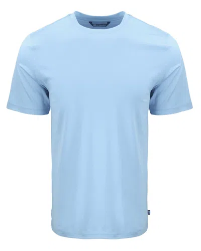 Cutter & Buck Coastline Epic Comfort Recycled Mens Short Sleeve Tee In Blue