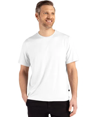 Cutter & Buck Coastline Epic Comfort Recycled Mens Short Sleeve Tee In White
