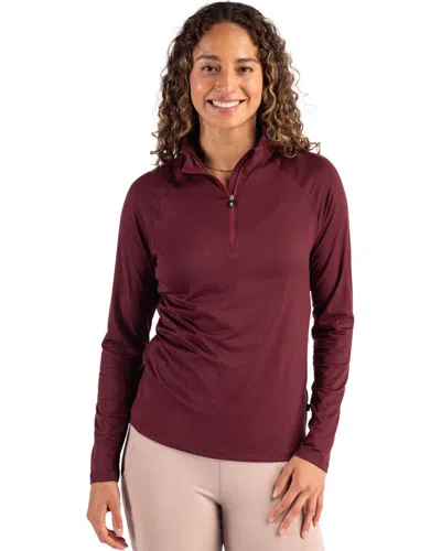 Cutter & Buck Coastline Epic Comfort Recycled Women's Quarter Zip In Multi