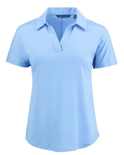 Cutter & Buck Coastline Epic Comfort Recycled Womens Dolman Polo In Blue