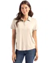 Cutter & Buck Coastline Epic Comfort Recycled Womens Polo In Neutral