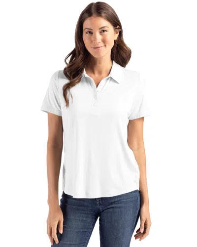 Cutter & Buck Coastline Epic Comfort Recycled Womens Polo In White