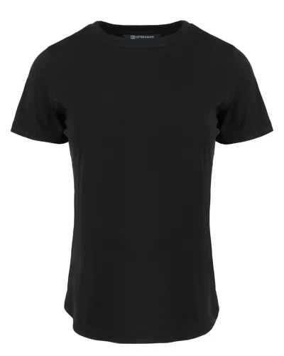 Cutter & Buck Coastline Epic Comfort Recycled Womens Short Sleeve Tee In Black