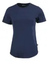 Cutter & Buck Coastline Epic Comfort Recycled Womens Short Sleeve Tee In Blue