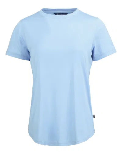Cutter & Buck Coastline Epic Comfort Recycled Womens Short Sleeve Tee In Blue