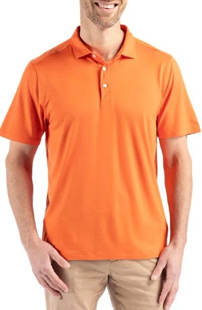 Cutter & Buck Comfort Performance Jersey Polo In College Orange