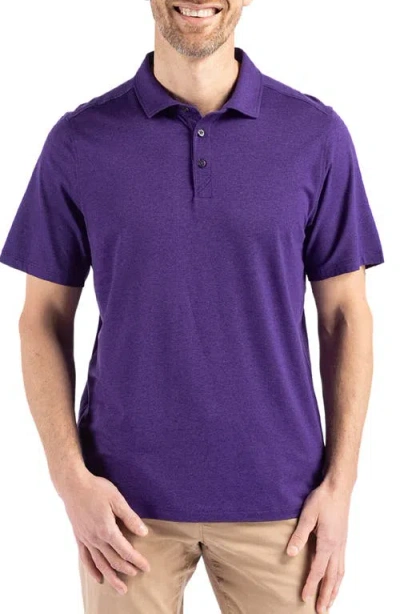 Cutter & Buck Comfort Performance Jersey Polo In College Purple